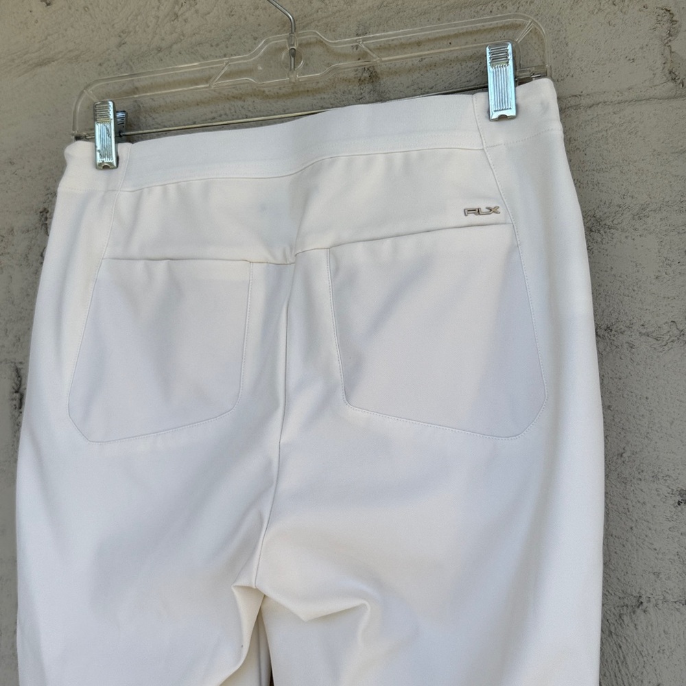 RLX Ralph Lauren Eagle Golf/Activewear White Pants Size 4 - Picture 6 of 12